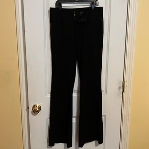 Alice + Olivia Black Boot-Cut Flare Pants